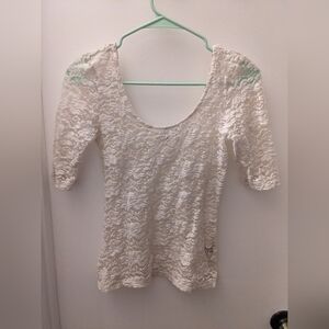 Mudd M sheer lace shirt